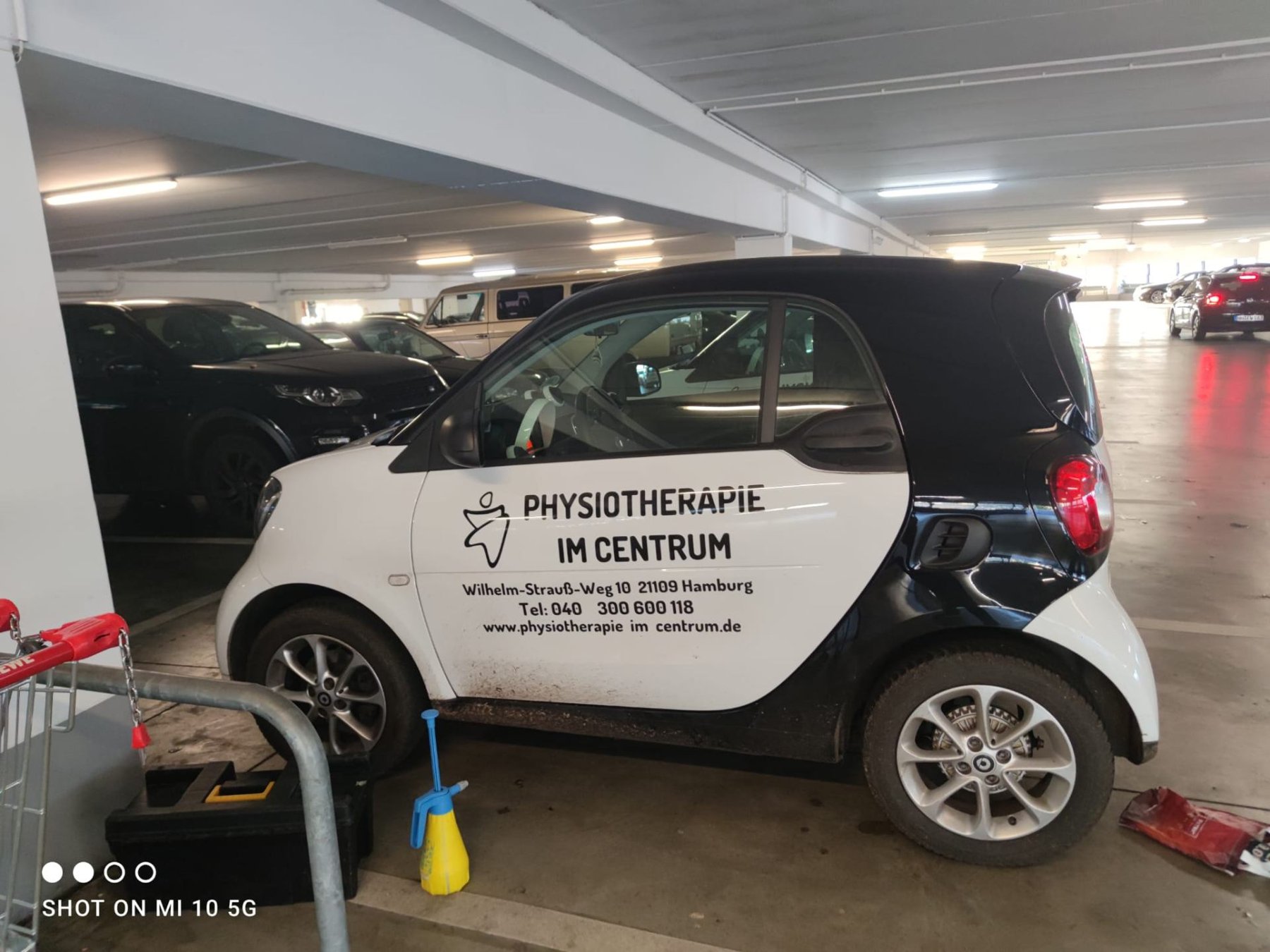 Smart-Beschriftung Physiotherapie im Centrum